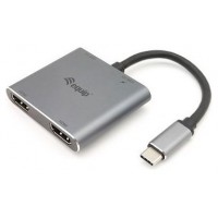 ADAPTADOR USB-C 4IN1  2 X HDMI 4K HUB USB-C CARGA  USB