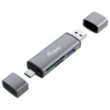 CARD READER EXTERNO EQUIP USB 3.0 DOBLE CONEXION USB &
