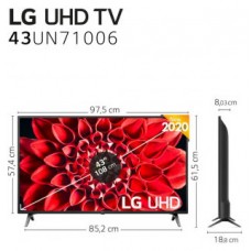 LG 43UN711C 109,2 cm (43") 4K Ultra HD Smart TV Wifi Negro (Espera 4 dias)