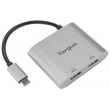 ADAPTADOR TARGUS USB-C A 2xHDMI PLATA
