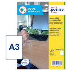 Avery AM001A3 etiqueta autoadhesiva Rectángulo Desmontable Transparente 10 pieza(s) (Espera 4 dias)