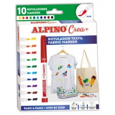 Alpino AR000132 marcador 10 pieza(s) Punta redonda Multicolor (Espera 4 dias)