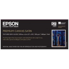 Epson GF Papel Premium Canvas Satin, 13" x 6.1m, 350g/m2