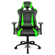 DRIFT DR150BG silla para videojuegos Silla para videojuegos universal Asiento acolchado Negro, Verde (Espera 4 dias)