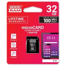 Goodram MicroSD - 32GB - Incluye adaptador a SD - CL
