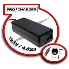 Cargador 19.5V/4.62A 7.4mm x 5.5mm 90w Pro Charger (Espera 2 dias)