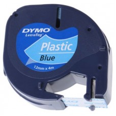 DYMO Cinta 12mmx4mt -Negro/ultra Azul para maquina letratag