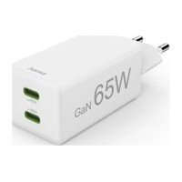 CARGADOR USB GAN HAMA 00201994 65W PD 2xUSB-C BLANCO CARGADOR USB GAN HAMA 00201994 65W PD 2xUSB-C BLANCO