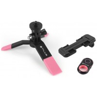 TALIUS Kit tripode selfie bluetooth TAL-TRI01 Rosa