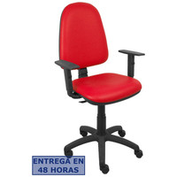 PIQUERAS Y CRESPO Silla Aýna similpiel rojo brazos regulables PIQUERAS Y CRESPO Silla Aýna similpiel rojo brazos regulables
