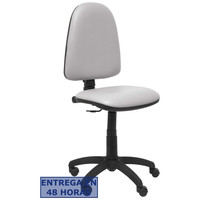 PIQUERAS Y CRESPO Silla A&yacute;na similpiel gris claro