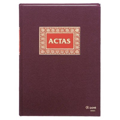 LIBRO DE ACTAS ACTAS FOLIO NATURAL 100 HOJAS NUMERADAS DOHE 09905 (Espera 4 dias)