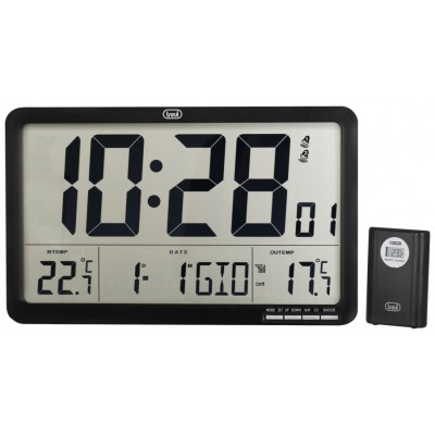 RELOJ DE PARED DIGITAL RADIOCONTROLADO CON SENSOR EXTERNO TREVI OM 3560 RC