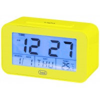 RELOJ DIGITAL CON ALARMA Y TERMÓMETRO TREVI SLD 3P50 AMARILLO