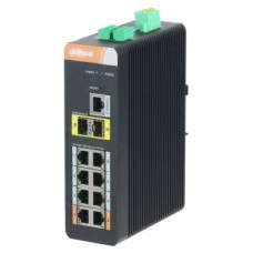 DAHUA - DH-PFS4210-8GT-DP-V2 - SWITCH INDUSTRIAL 8 PUERTOS GIGABIT POE + 2 UPLINK GIGABIT SFP MANEJABLE LAYER2 (Espera 4 dias)