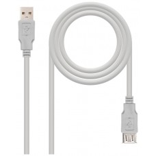 CABLE EXTENSION USB TIPO A-F 1 M NANOCABLE (Espera 4 dias)