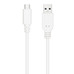 CABLE USB 2.0 3A TIPO USB-CM-AM BLANCO 0.5M NANOCABLE