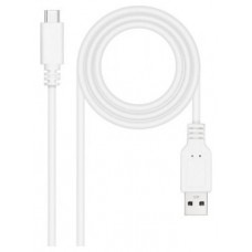 CABLE USB 2.0 3A TIPO USB-CM-AM BLANCO 1.5M NANOCABLE