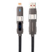 Nanocable Cable USB-C+USB-A/M-LIGHTNING+USB-C/M 1M Nanocable Cable USB-C+USB-A/M-LIGHTNING+USB-C/M 1M