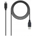 CABLE USB 3.1 GEN2 10GBPS 3A TIPO USB-CM-AM NEGRO 1.0M