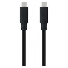 CABLE USB 3.1 GEN2 5A USB-C/M-USB-C/M NEGRO 1.5 M