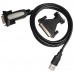 CONVERTIDOR USB A SERIE TIPO AM-RS232 DB9M DB25M 18 M