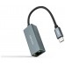 CONVERSOR USB-C ETHERNET GB Mbps GRIS 15 CM NANOCABLE