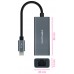 CONVERSOR USB-C ETHERNET GB Mbps GRIS 15 CM NANOCABLE