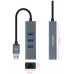 CONVERSOR USB 3.0 ETHERNET GB+3xUSB3.0 GRIS 15 CM