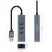 CONVERSOR USB3.0 ETHERNETGB+3xUSB3.0 GRIS 15 CM