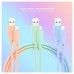 PACK 3 CABLES LIGHTNING A USB 2.0 1 M ROSA/AZUL/VERDE NANOCABLE (Espera 4 dias)