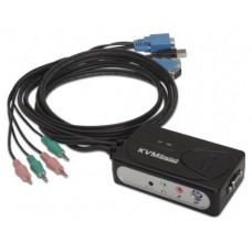 KVM SWITCH VGA USB 1U-2PC+CABLENANOCABLE 10.12.0001