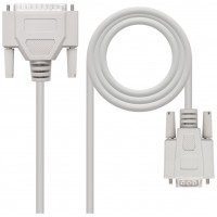 CABLE SERIE NULL MODEM DB9H-DB25M 1.8 M NANOCABLE