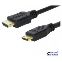 CABLE HDMI V1.3B A MINI HDMI, A/M-C/M 1M NANOCABLE (Espera 4 dias)