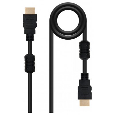 Nanocable Cable HDMI con ferrita, M-M, negro, 10m
