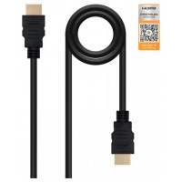 CABLE HDMI V2.0 4K 60HZ 18GBPS AM-AM CERTIFICADO NEGRO