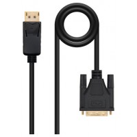 Nanocable Cable Conversor DP a DVI 1 M Negro