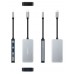 HUB USB-C 3xUSB3.0+USB-C+USB-C PD 100W GRIS 15 CM