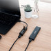 NANOCABLE Hub USB 2.0 con 4 Puertos de USB 2.0, USB-A/M-USB 2.0/H, Negro, 15 cm, USB 2.0, USB 2.0, Negro, 0,15 m, 20 mm, 65 mm