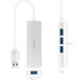 Nanocable Hub USB 3.0 4 x USB 3.0 10cm. Gris