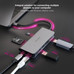Nanocable Hub 8en1 USB-A+HDMI+USB-C PD+RJ45+TF+SD