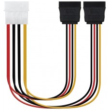 CABLE DE ALIMENTACION SATA  2 CONECTORES NANOCABLE (Espera 4 dias)