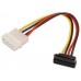 CABLE SATA ALIMENTACION CODADO 5.25MOLEX 4PIN M-SATAH