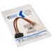 CABLE SATA ALIMENTACION CODADO 5.25MOLEX 4PIN M-SATAH