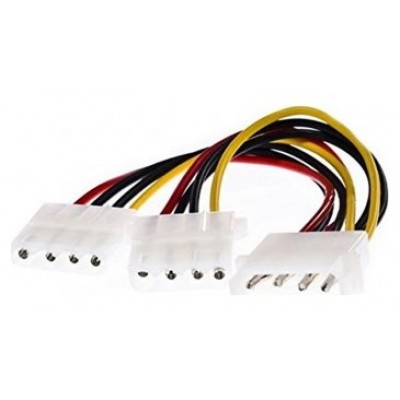 Nanocable Cable Alimentación 1 molex M a 2 molex H