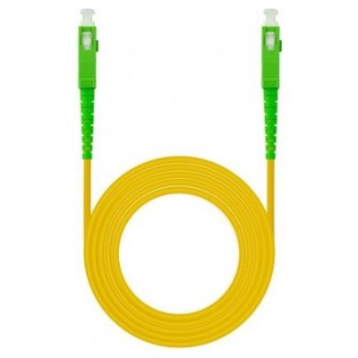 CABLE FIBRA SC/APC-SC/APC MONOMODO LSZH AMARIL.100M NANOCABLE (Espera 4 dias)