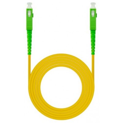 Nanocable Cable fibra SC/APC LSZH Amarillo 20m