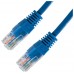 CABLE RED LATIGUILLO RJ45 CAT.5E UTP AWG24 AZUL 0.5 M