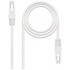 CABLE RED LATIGUILLO RJ45 CAT.5E UTP AWG24 BLANCO 0.5