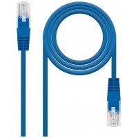 CABLE RED LATIGUILLO RJ45 CAT.5E UTP AWG24 AZUL 3.0 M